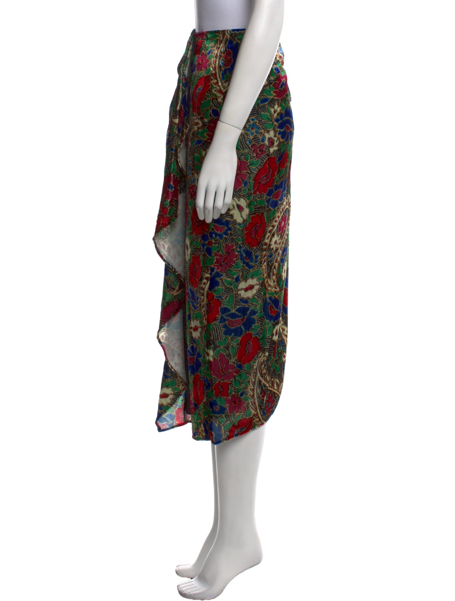 Isabel Marant Floral Print Midi Length Skirt